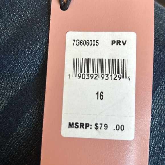 NWT Jen7 by 7‎ for All Mankind Raw Hem Denim Shorts Size 16 - Picture 3 of 8